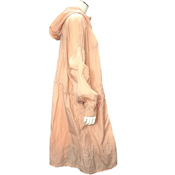 CCC Streetwear Custom Apparel Light Pink Hooded Quick Dry Breathable Long Jacket - Picture 4 of 10